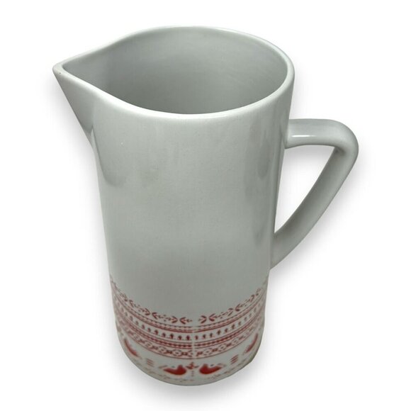 Hearth & Hand Magnolia Nordic Christmas Fair Isle Stoneware Pitcher -Target 2023 - Picture 5 of 7